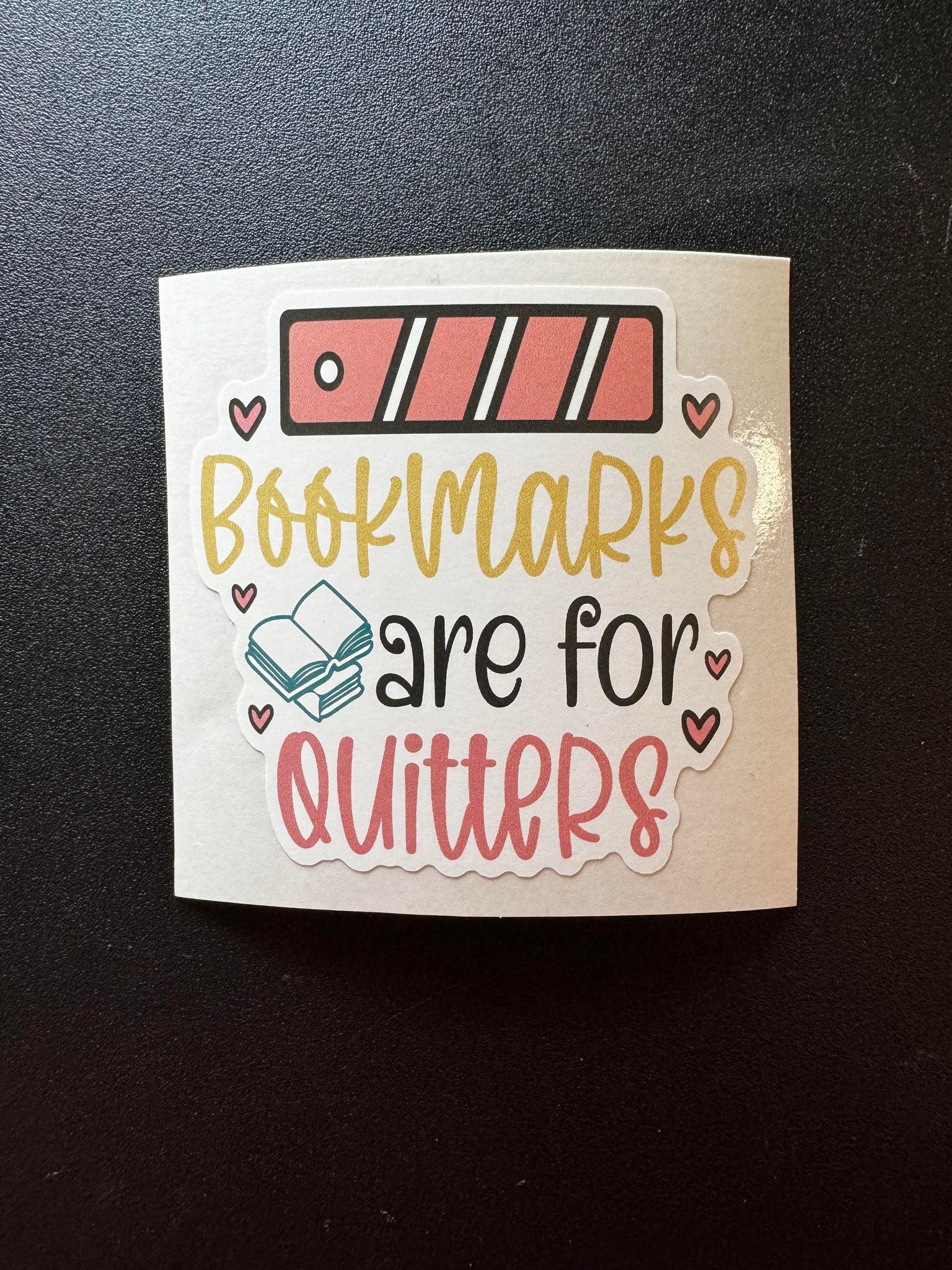 Bookmarks Are For Quitters Decal