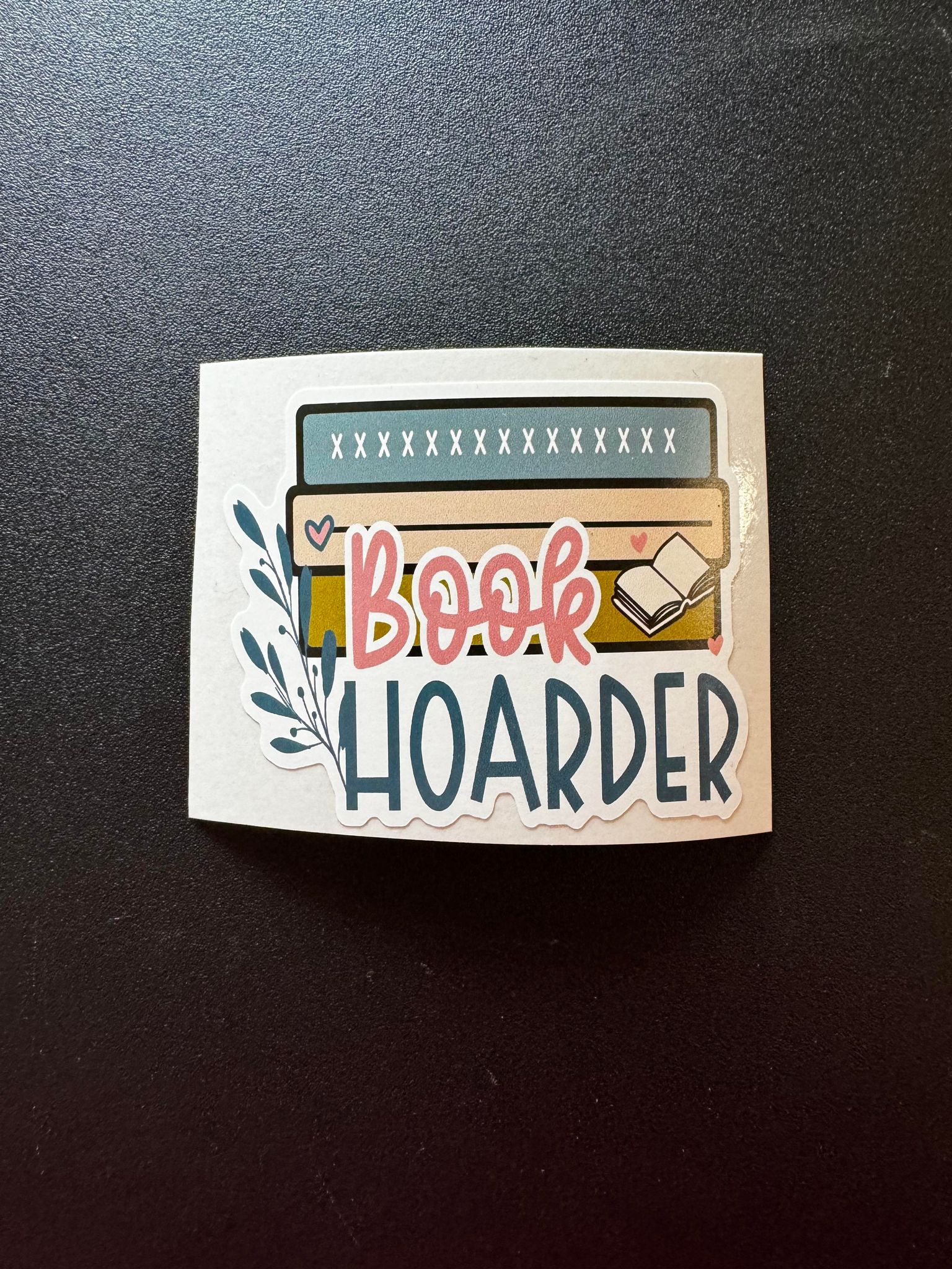 Book Hoarder with Books Decal