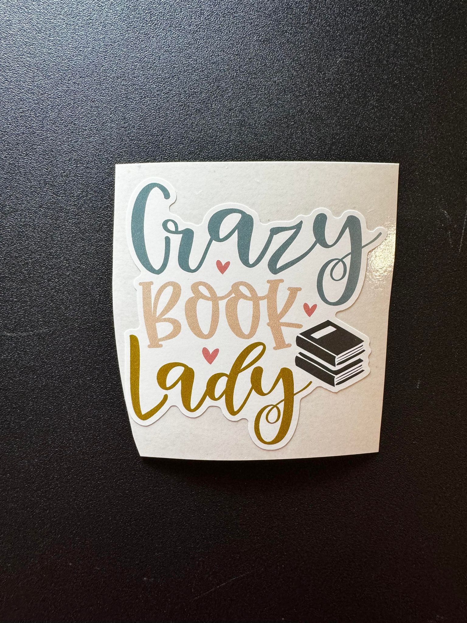 Crazy Book Lady Decal