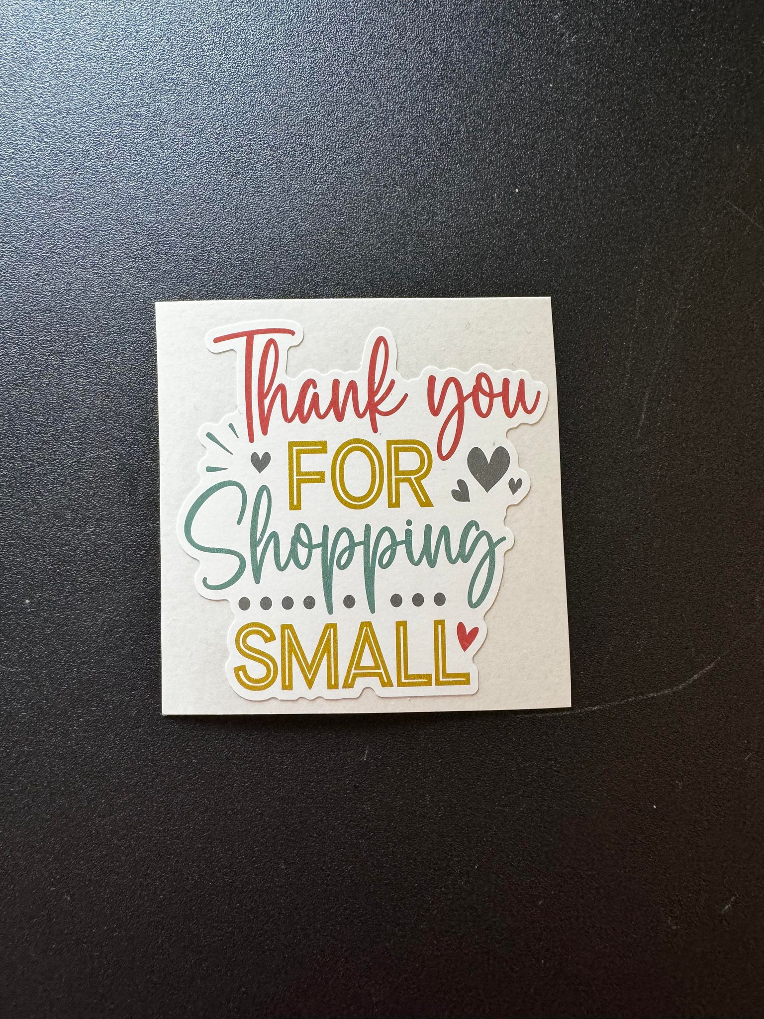 Thank You For Shopping Small Decal