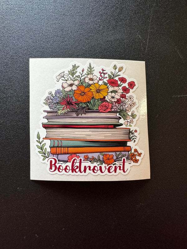 Booktrovert with Floral Decal