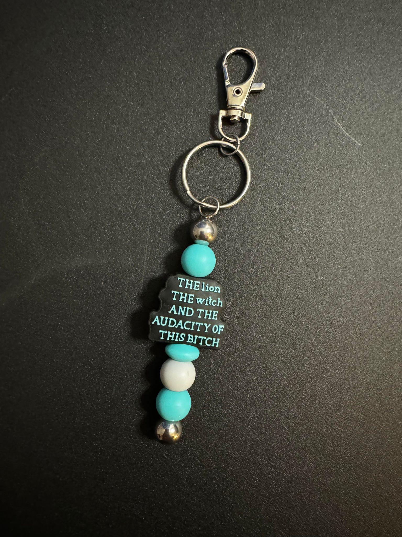 The Audacity Of This Bitch Beaded Keychain