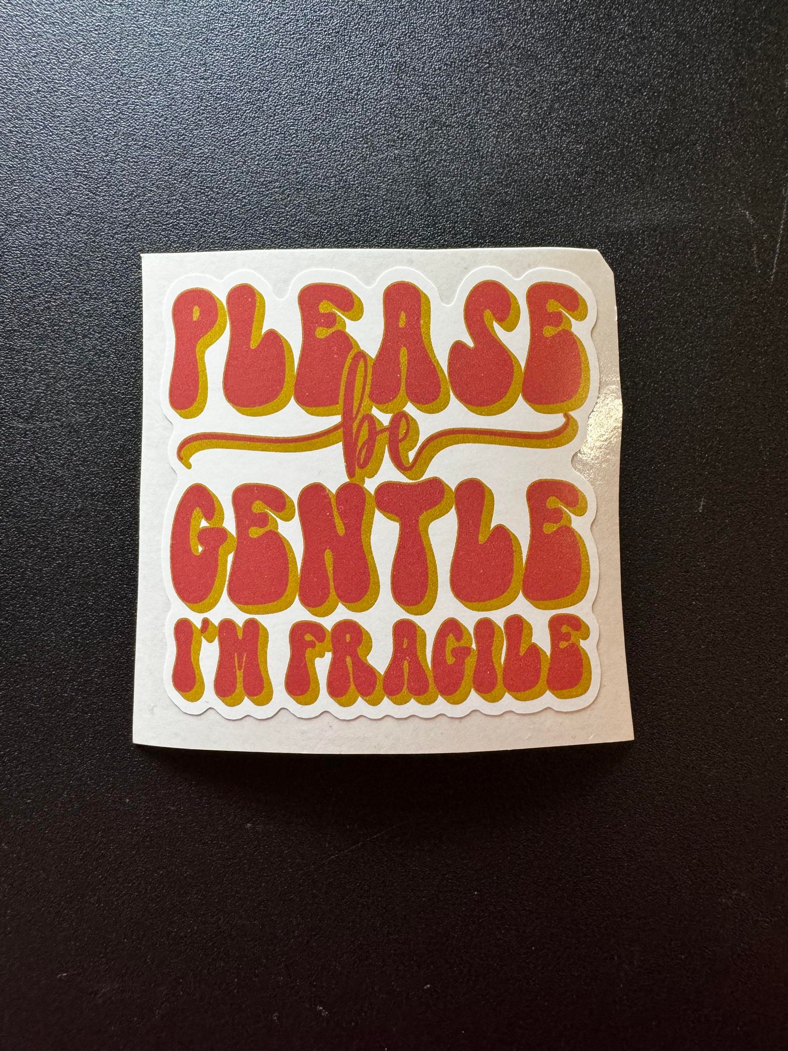 Please Be Gentle I'm Fragile Decal