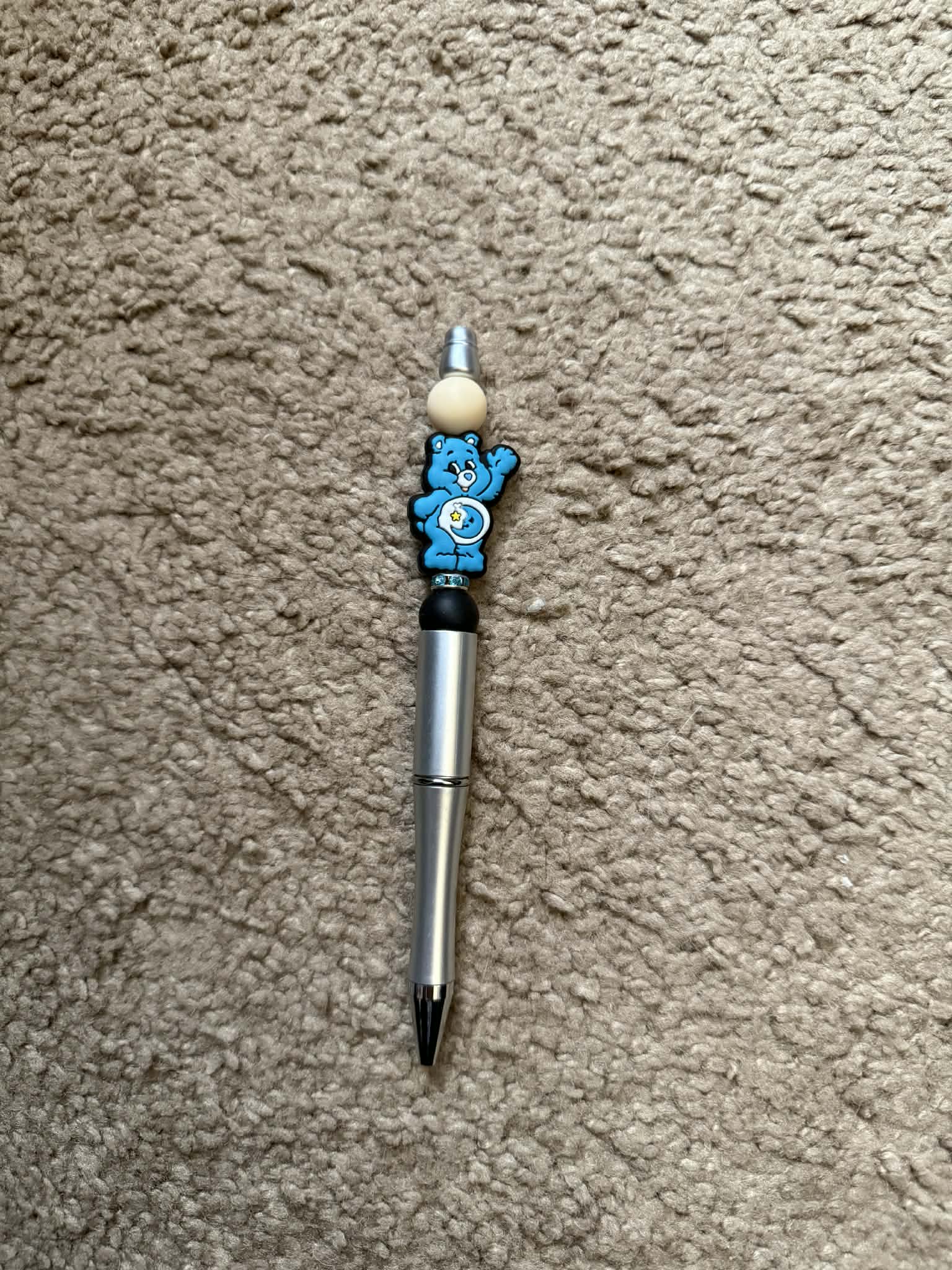 Blue Bear Beaded Pen