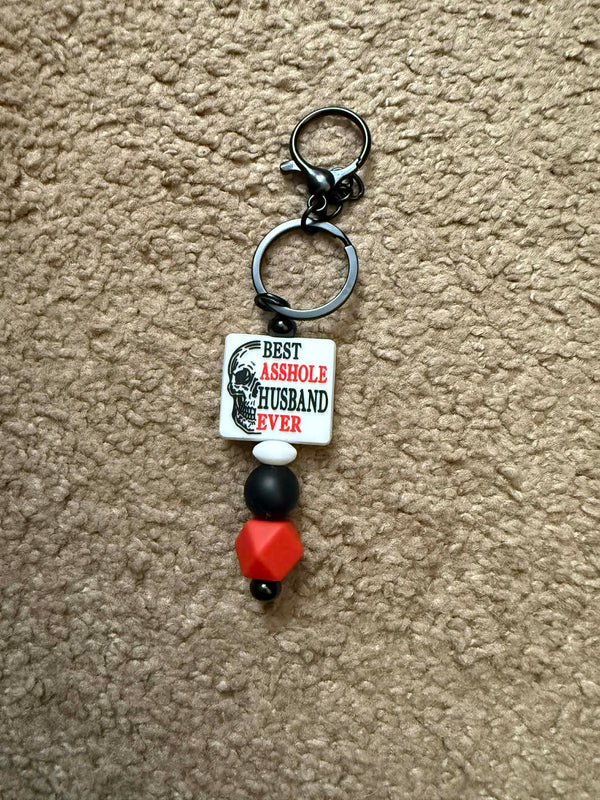 Best Asshole Husband Ever Beaded Keychain