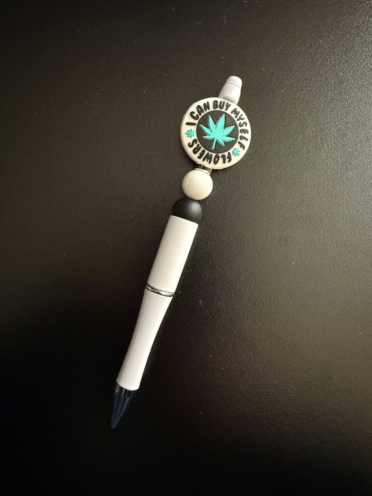 I Can Buy Myself Flowers Theme Silicone Beaded Pen