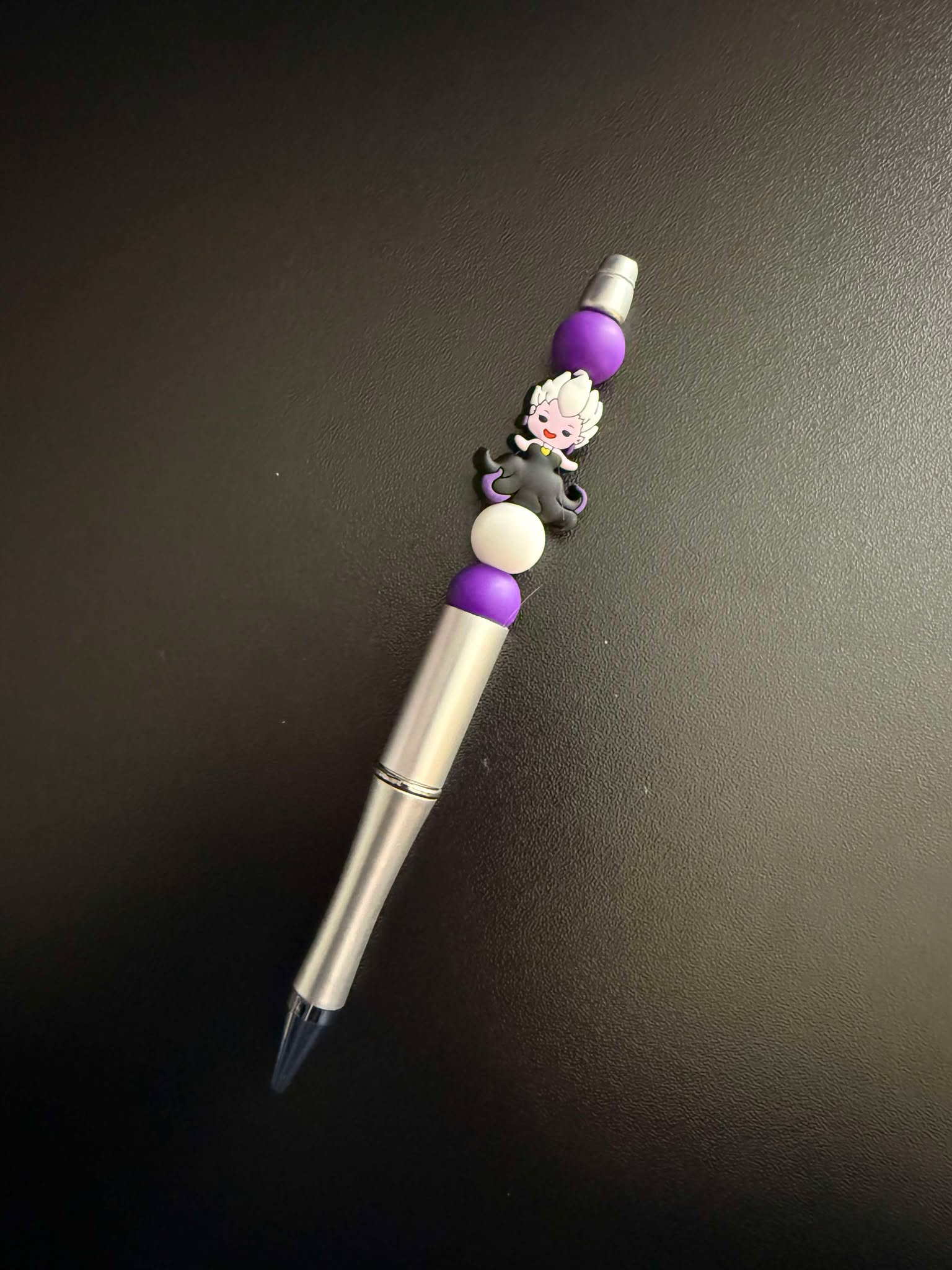 Green Leaf Silicone Beaded Pen