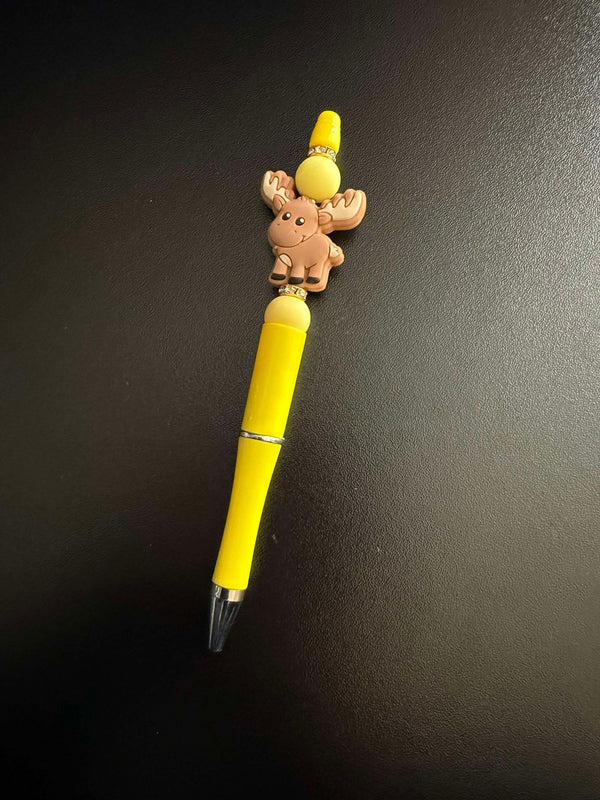 Reindeer Silicone Beaded Pen