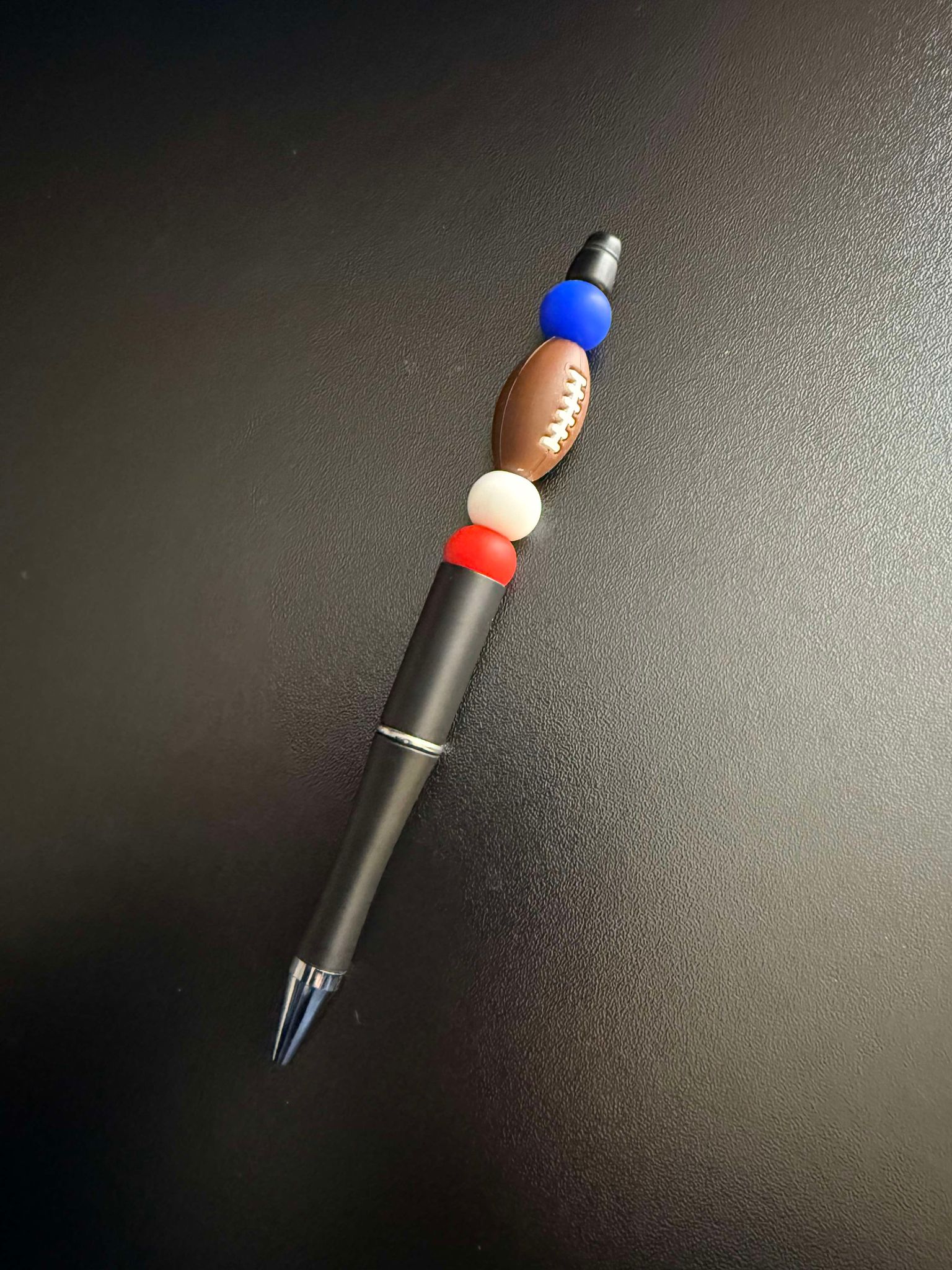 Football Silicone Beaded Pen