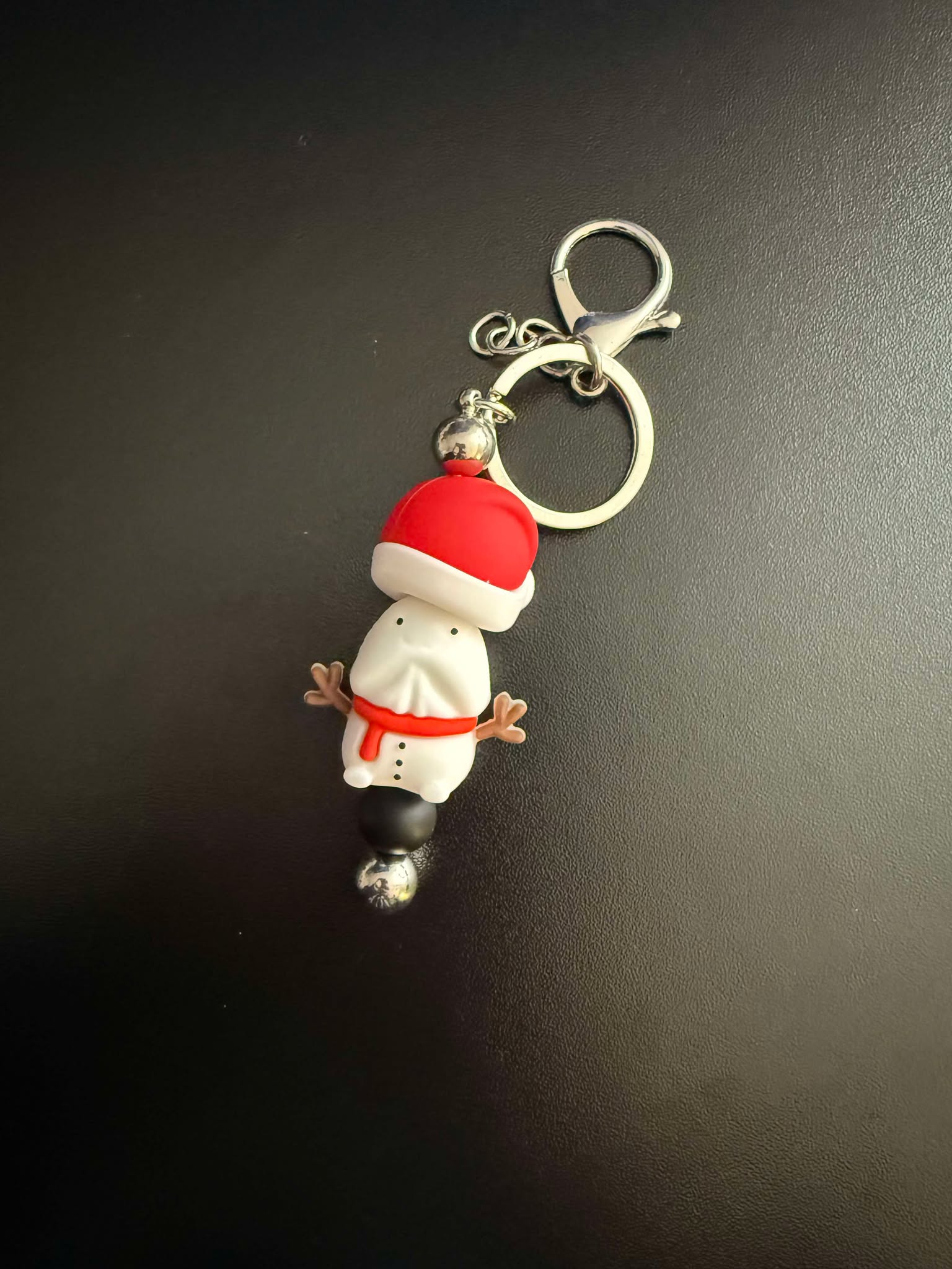 Snowman Richard Beaded Keychain