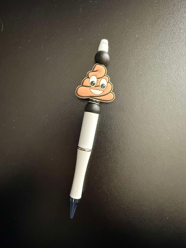 Poop Silicone Beaded Pen