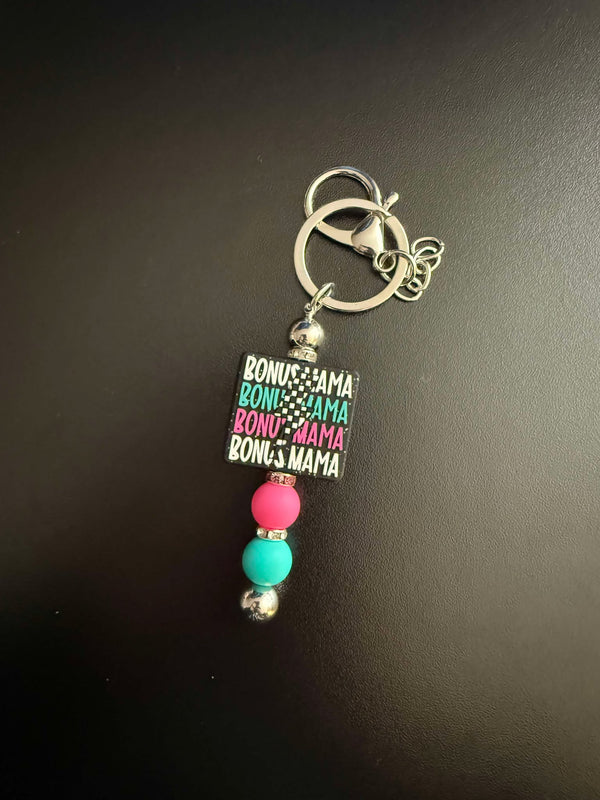 Bonus Mama To Me Beaded Keychain