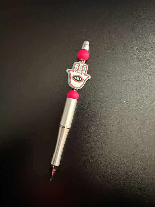 Evil Eye Silicone Beaded Pen