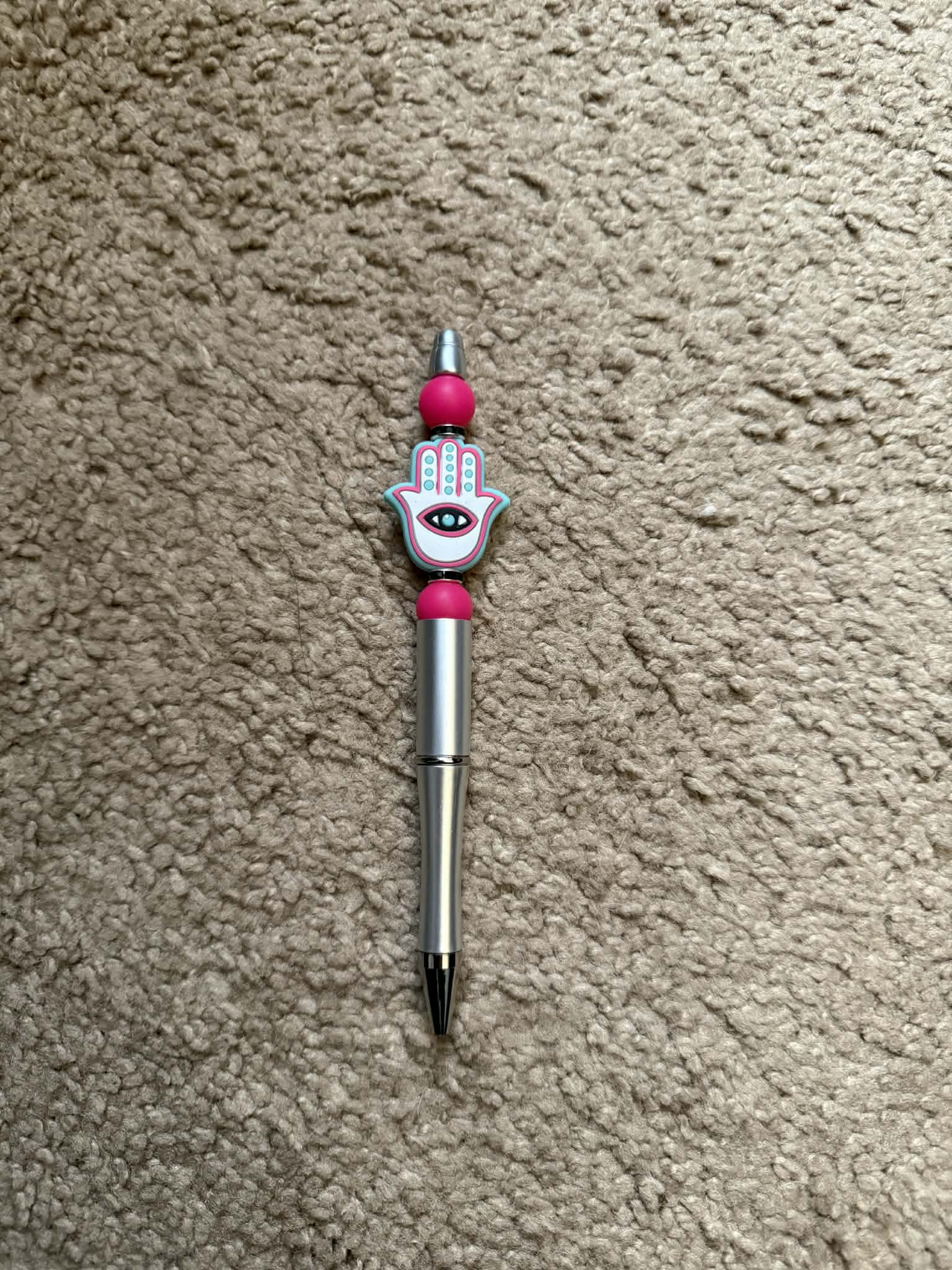 Hamsa Beaded Pen