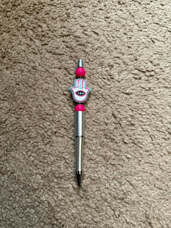Hamsa Beaded Pen