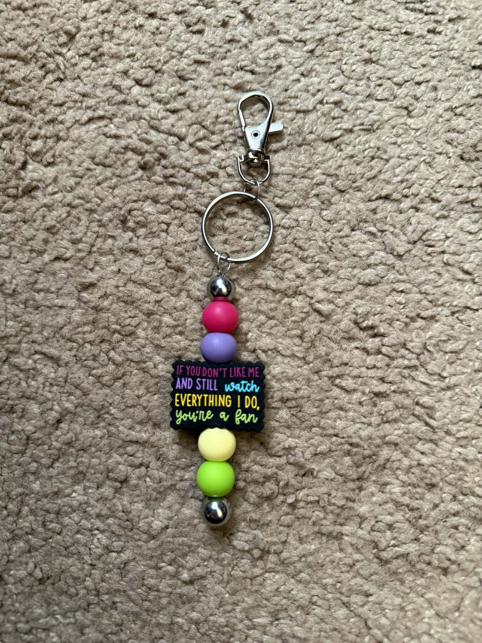 If You Don't Like Me.. Beaded Keychain