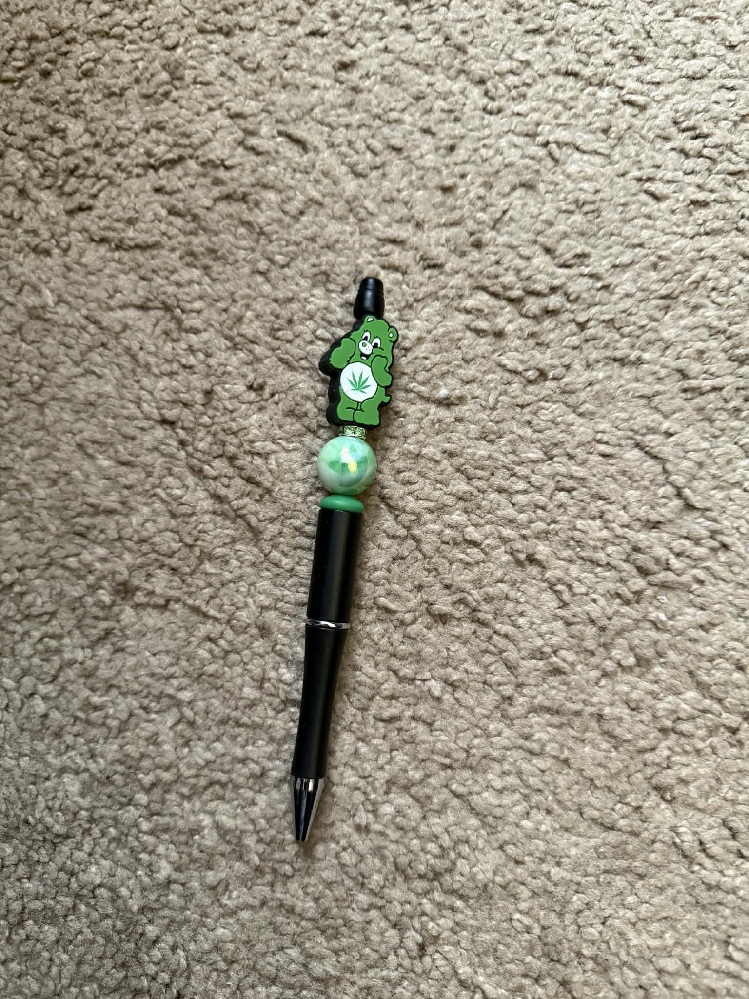 Weed Bear Beaded Pen