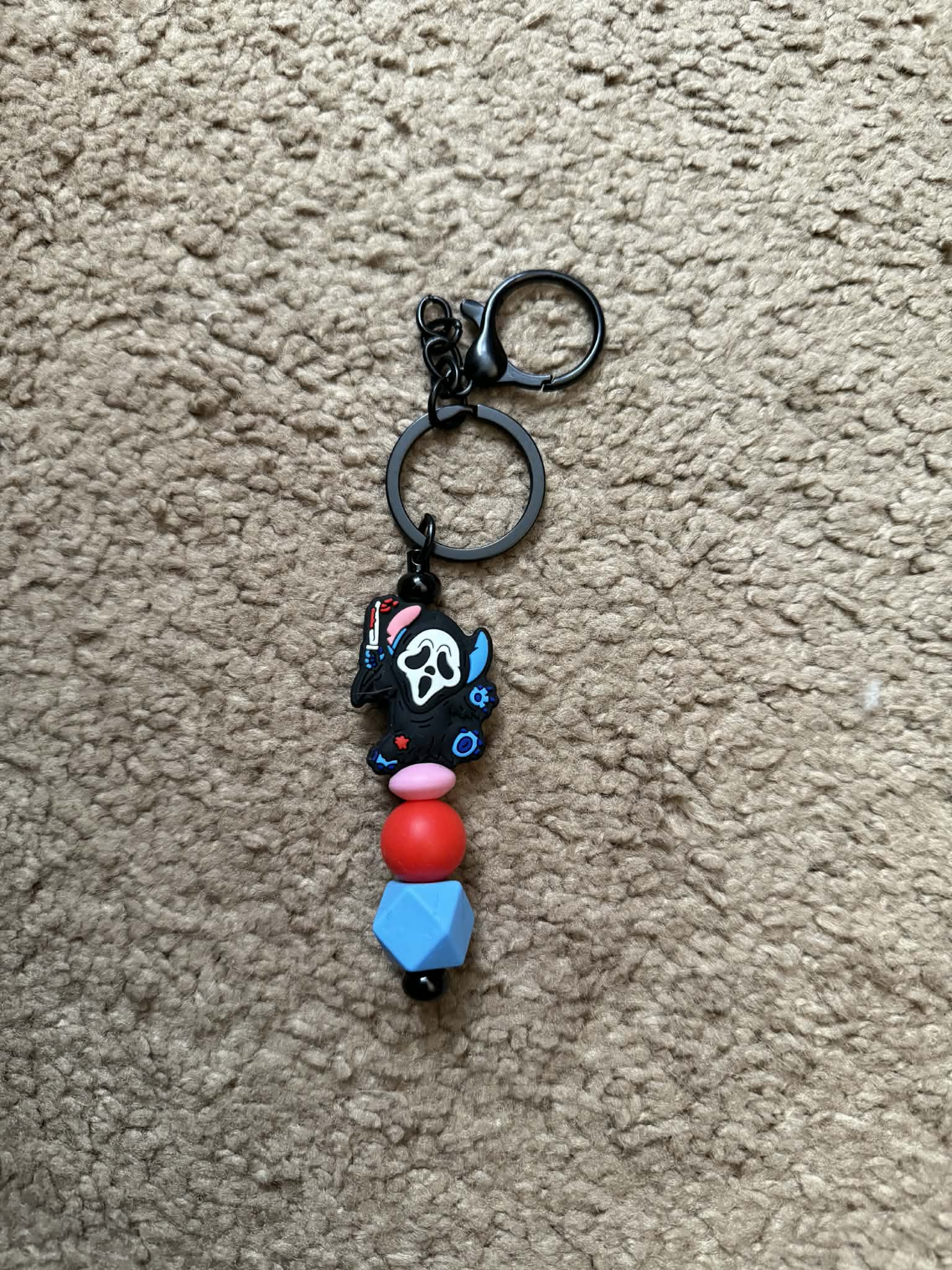 Spooky Killer 3 Beaded Keychain
