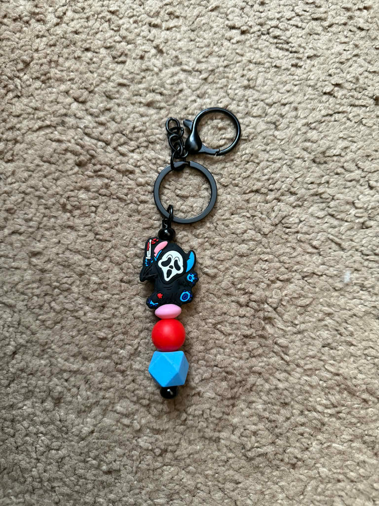 Spooky Killer 3 Beaded Keychain
