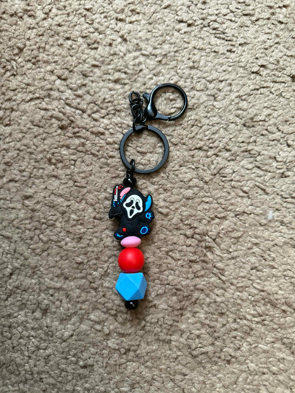Spooky Killer 3 Beaded Keychain