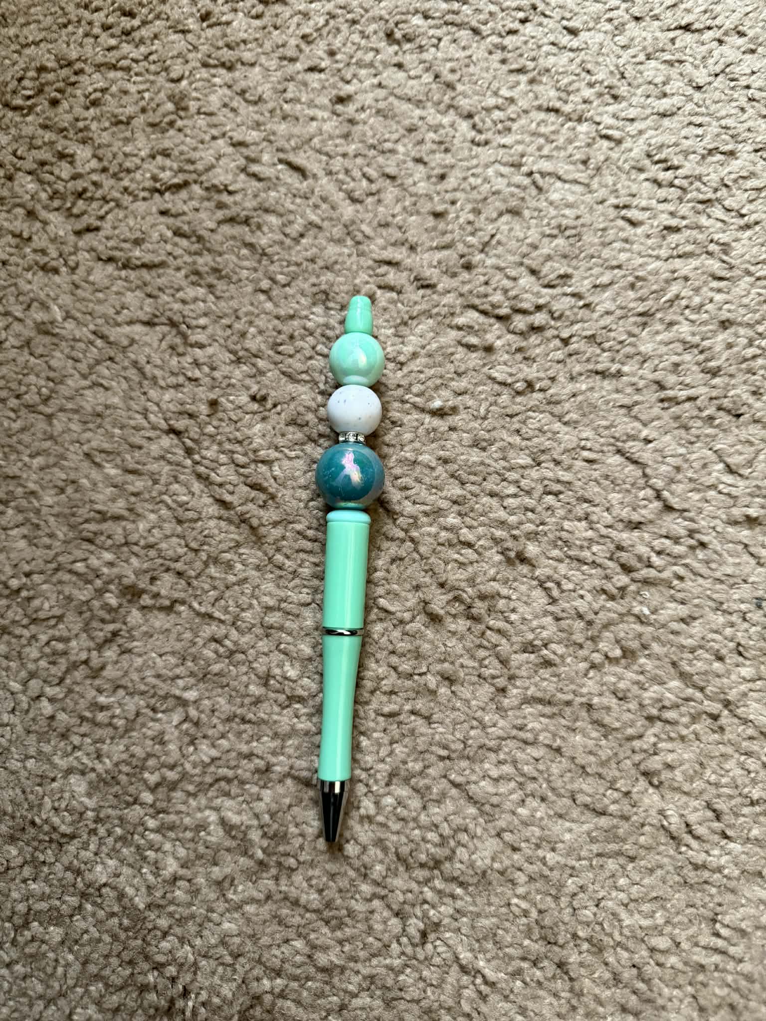 Mint Theme Beaded Pen