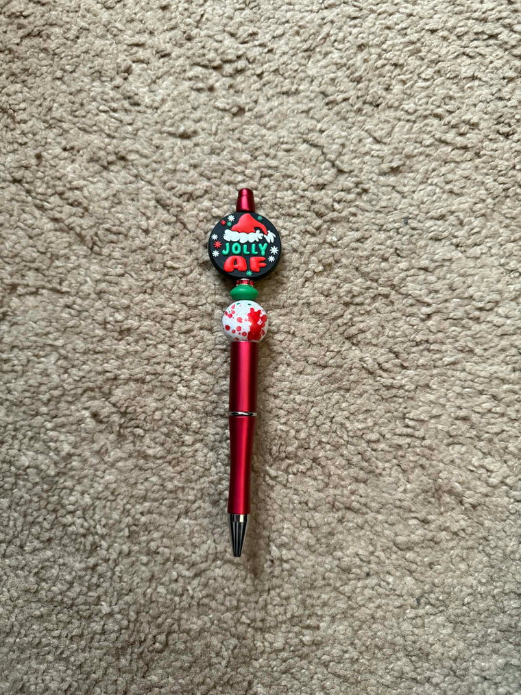 Jolly AF Beaded Pen