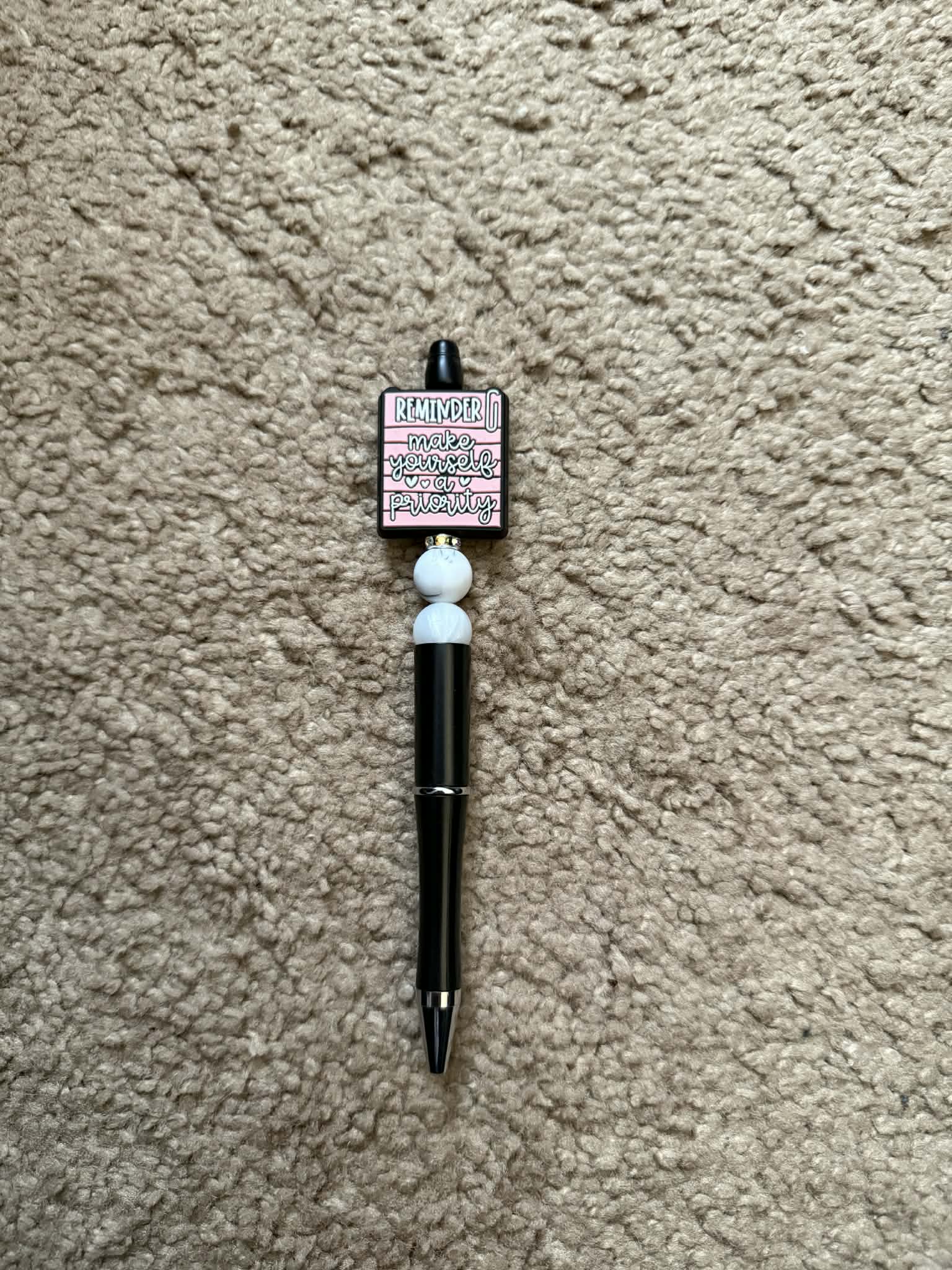 Priority Reminder Beaded Pen