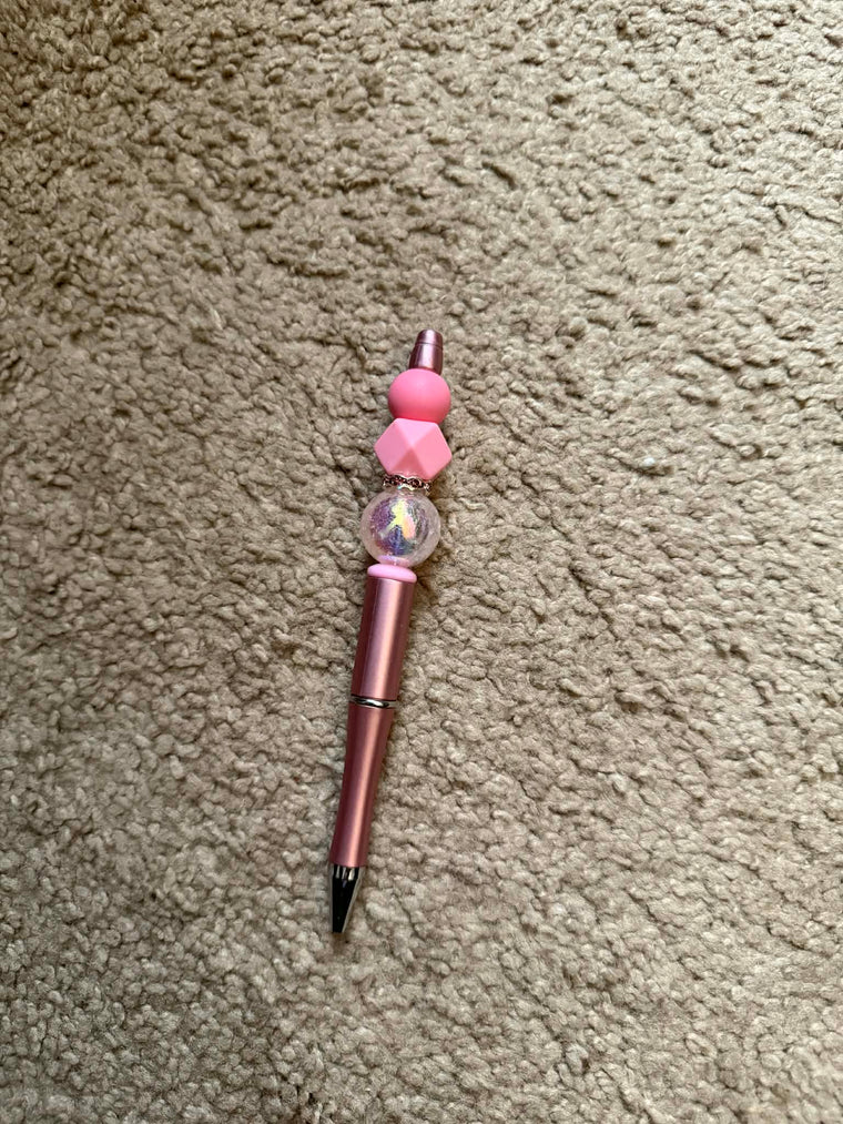 Pink Theme Beaded Pen