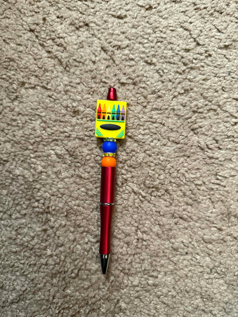 Crayon Box Beaded Pen