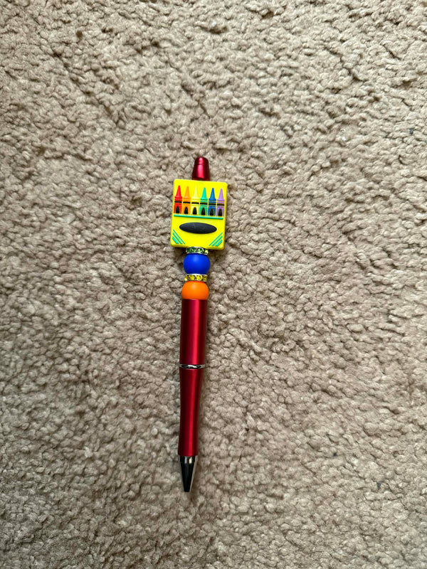 Crayon Box Beaded Pen