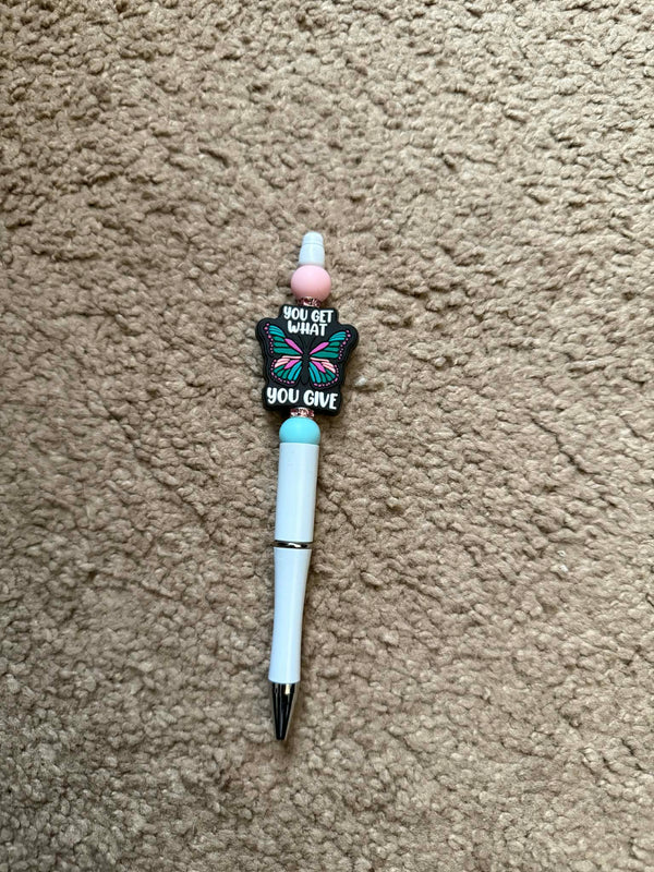 You Get What You Give Beaded Pen