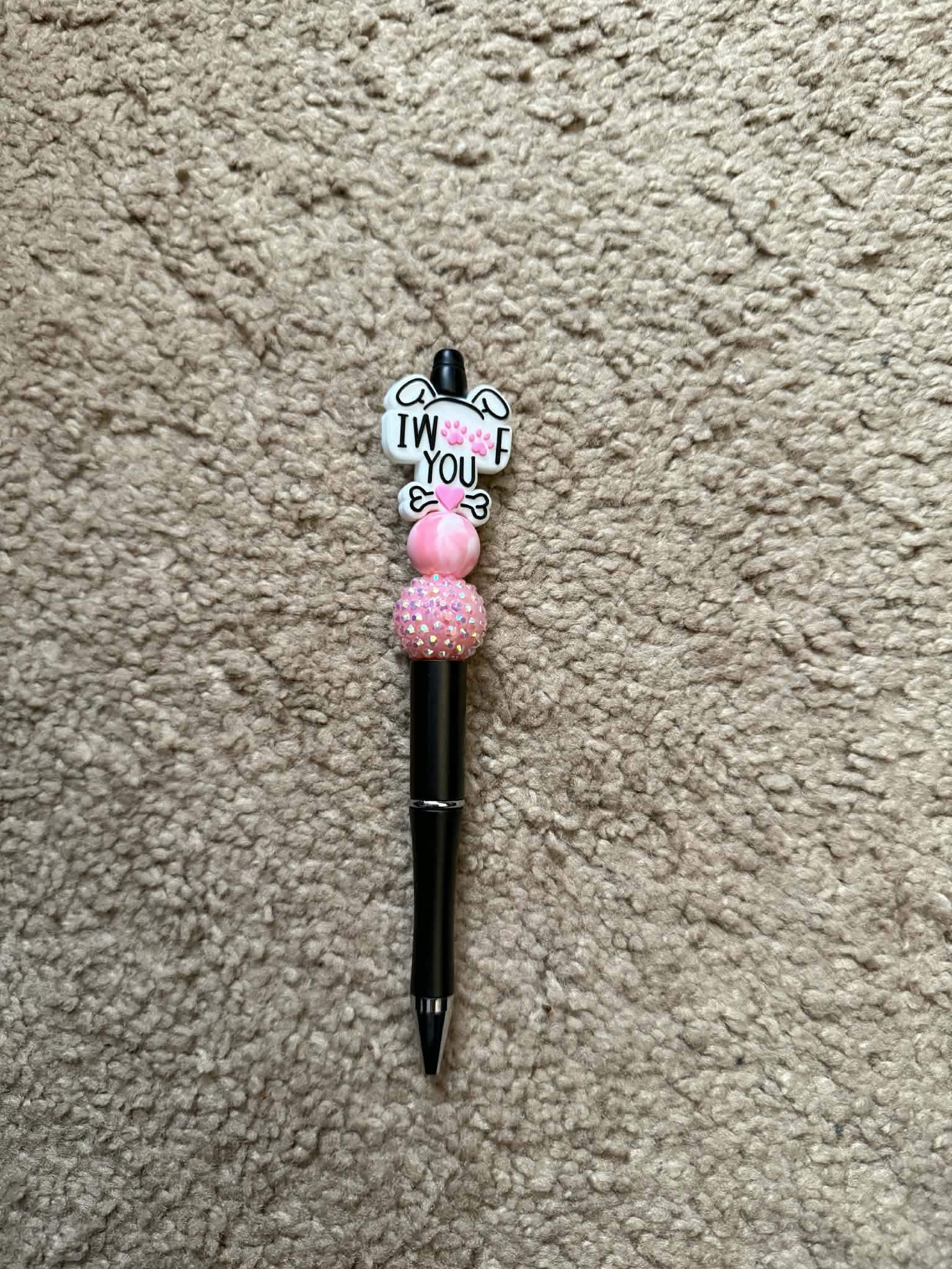 I Woof You Beaded Pen
