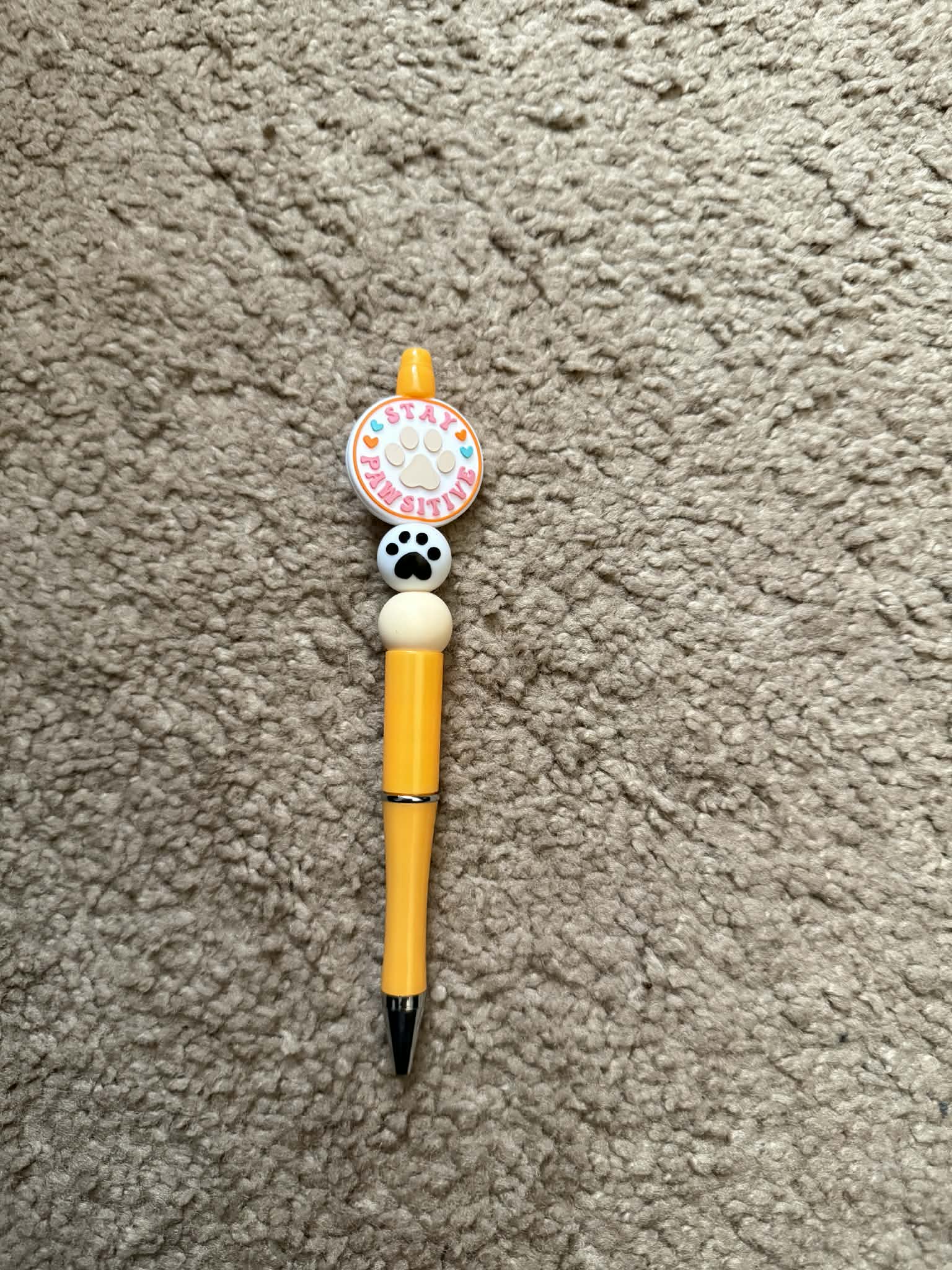 Stay Pawsitive Beaded Pen