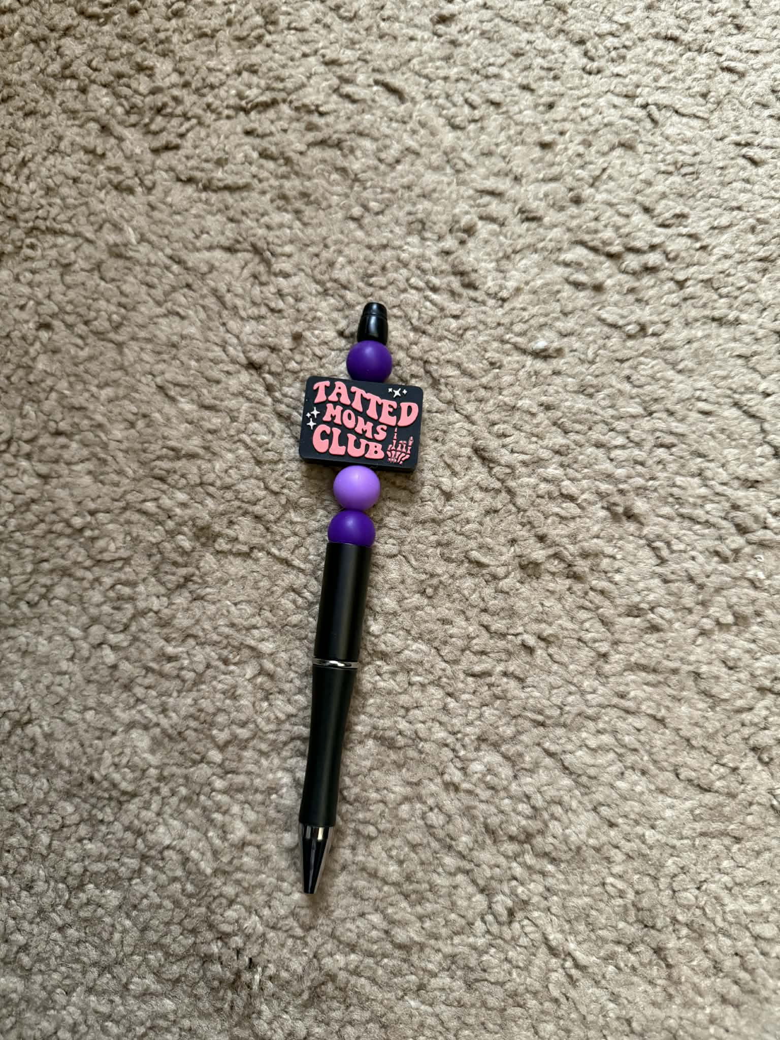 Tatted Moms Club Beaded Pen