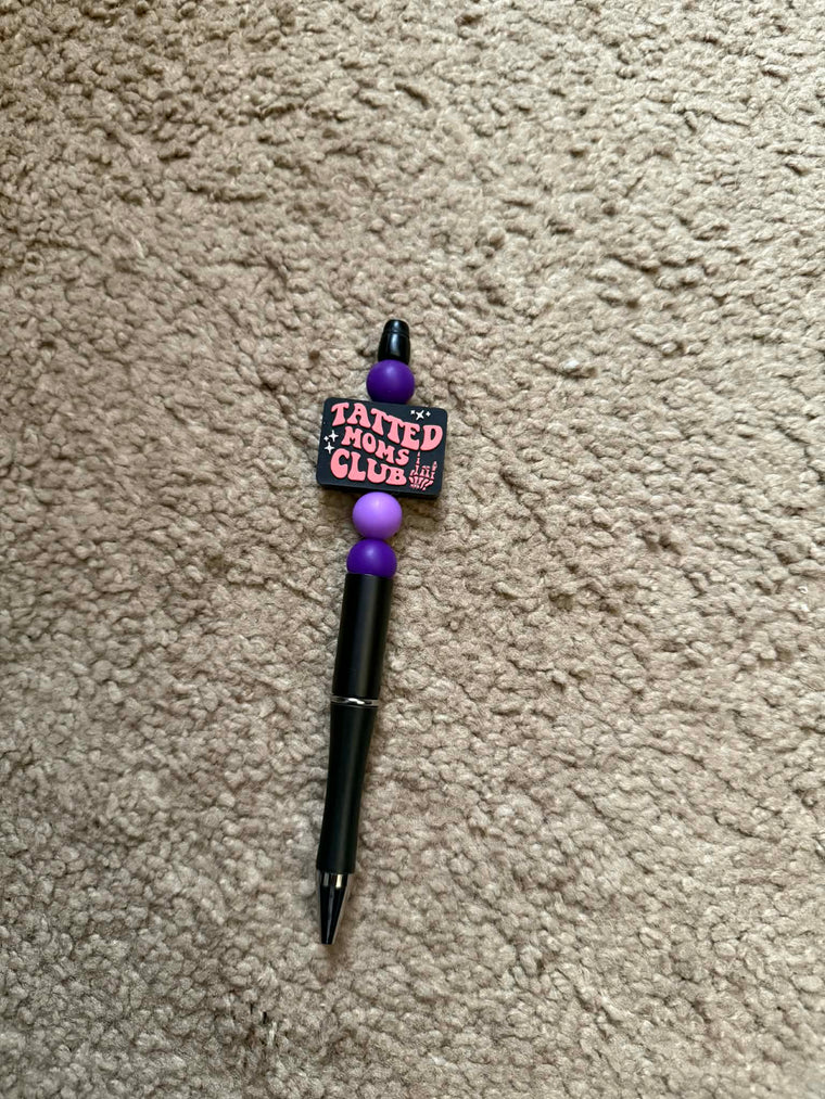 Tatted Moms Club Beaded Pen
