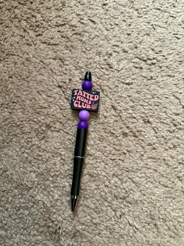 Tatted Moms Club Beaded Pen