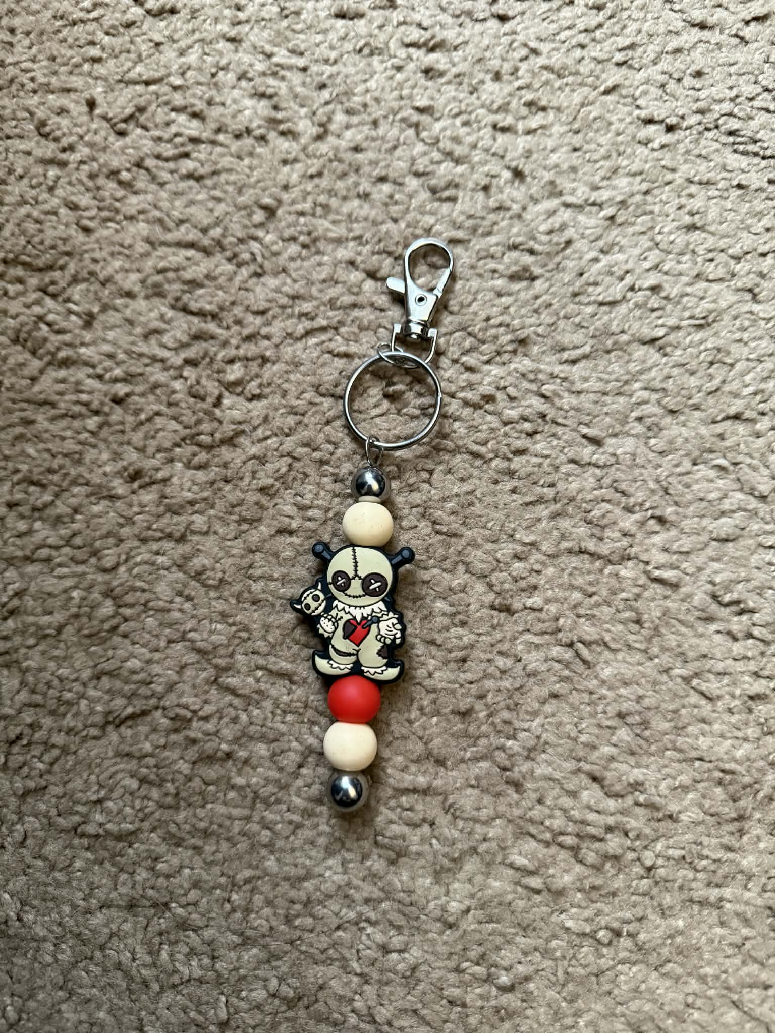 Handmade Doll Theme Beaded Keychain