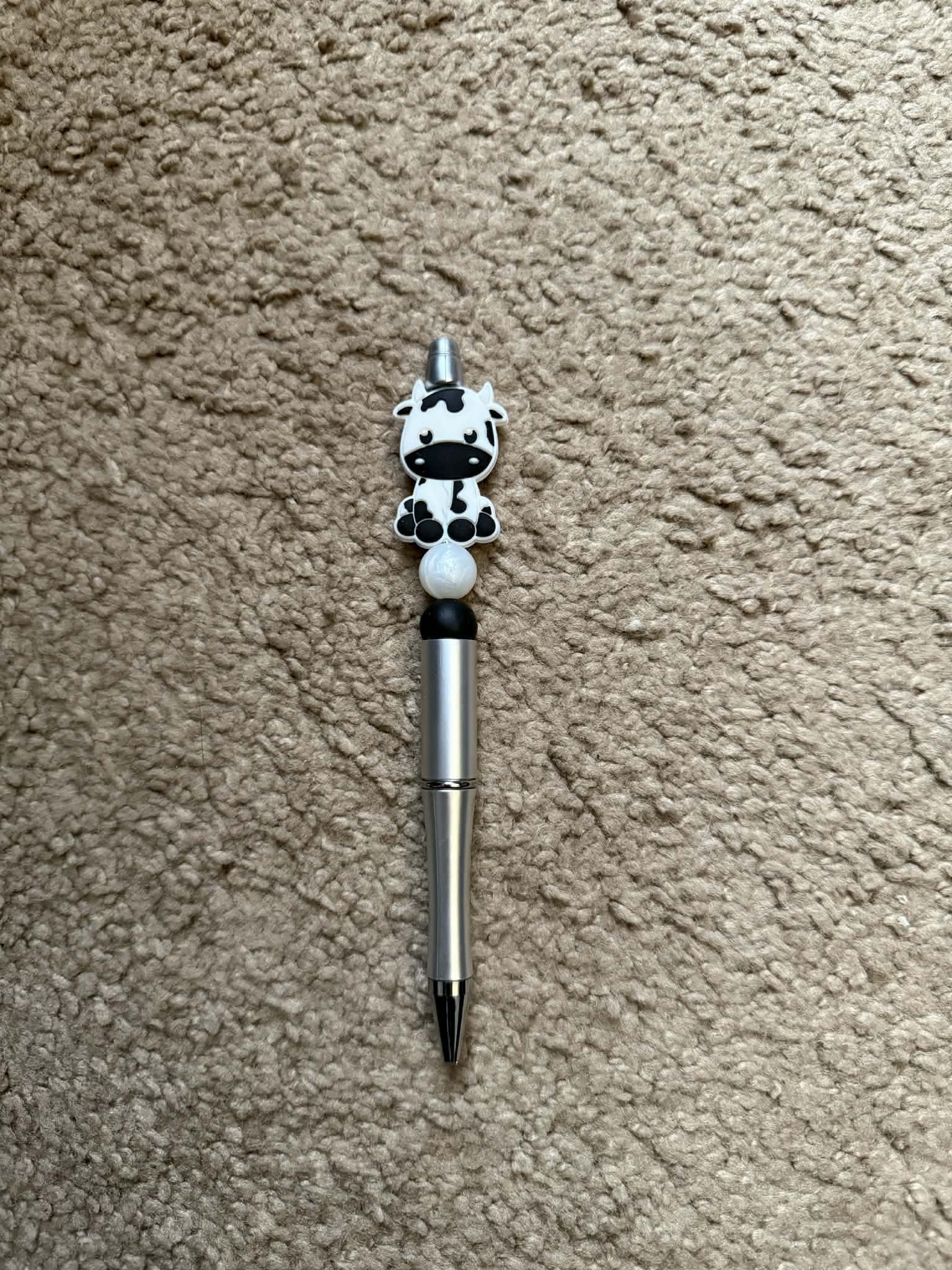 Cow Beaded Pen