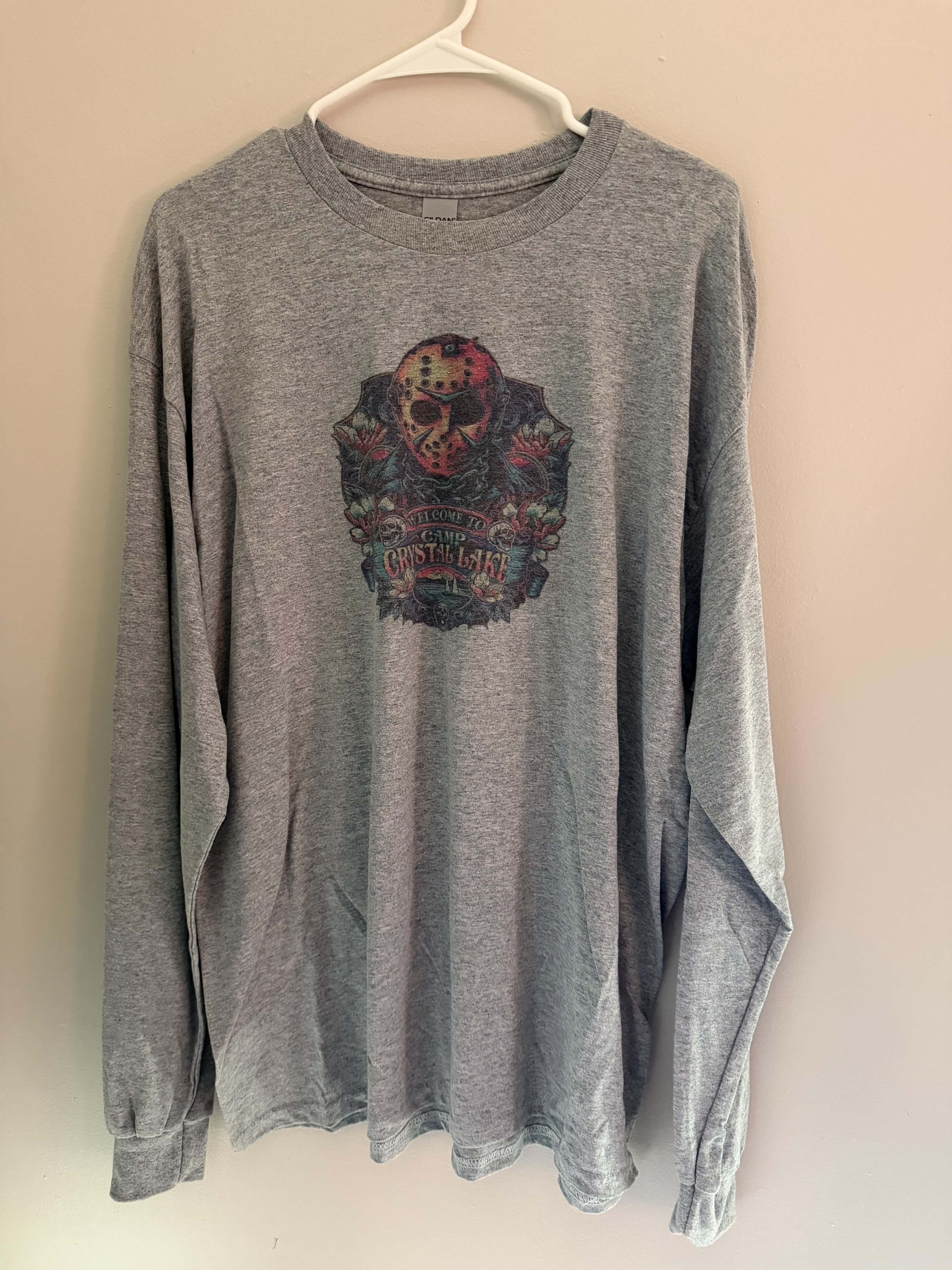 XL Crystal Lake Long Sleeve Sublimation Shirt