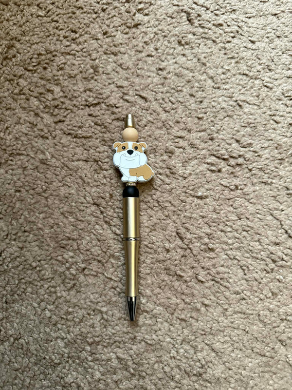 Bulldog Beaded Pen