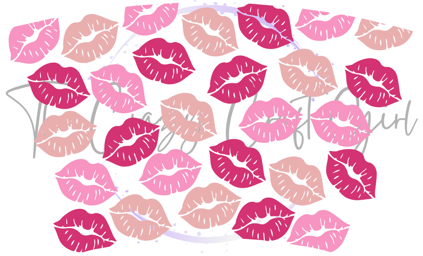 Valentine's Lips Cold Cup Wrap