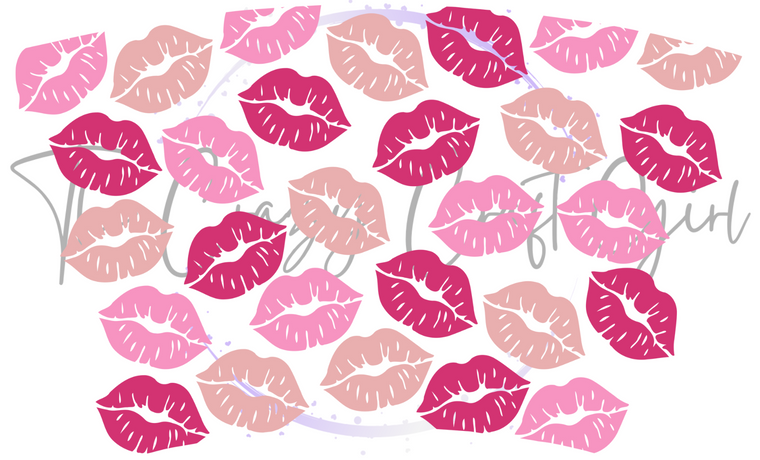 Valentine's Lips Cold Cup Wrap