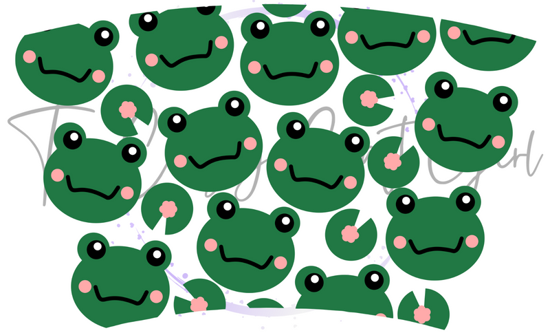 Frog Theme Cold Cup Wrap