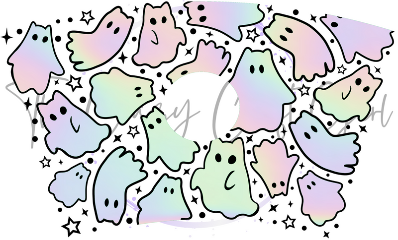 Pastel Ghost Cold Cup Wrap