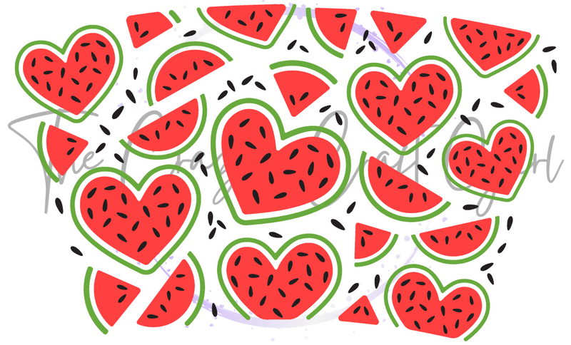 Watermelon Hearts Cold Cup Wrap