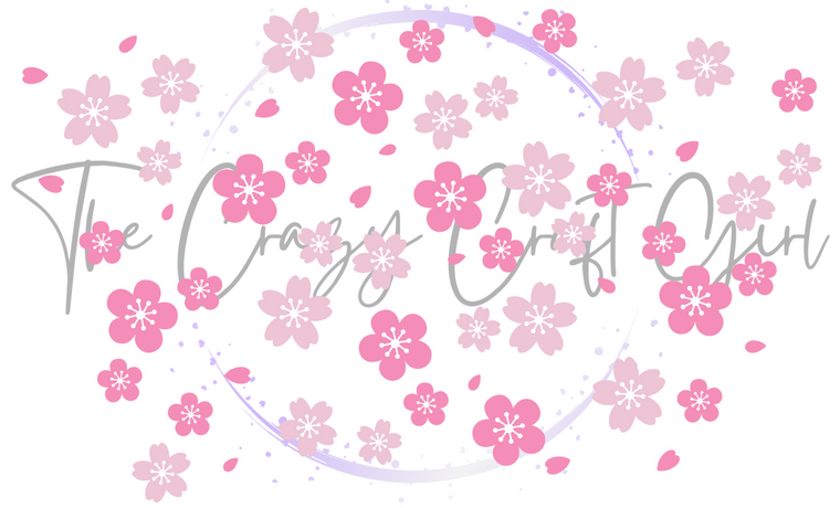 Cherry Blossom Theme Cold Cup Wrap