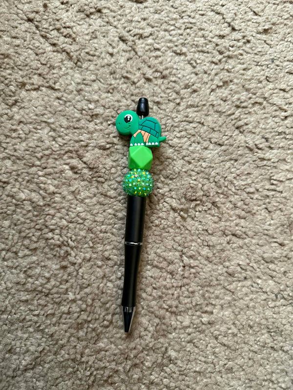 Turtle Beaded Pen