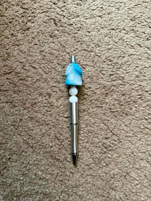 Blue Sparkle Richard Beaded Pen