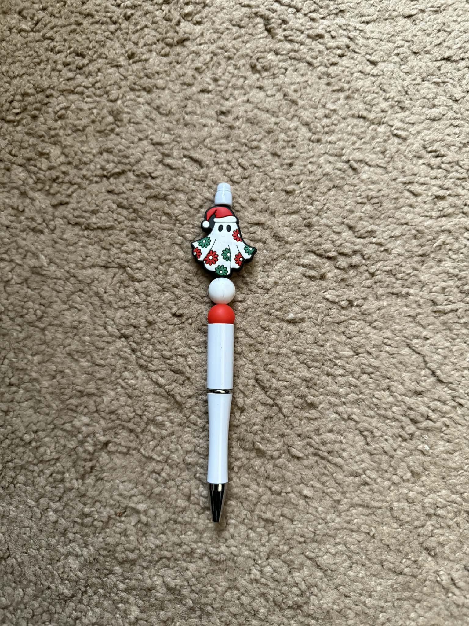 Christmas Ghost Beaded Pen