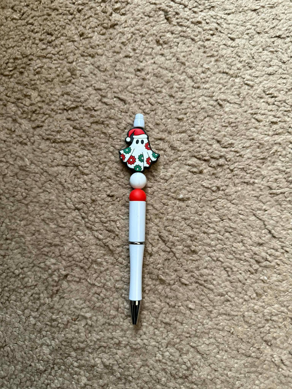Christmas Ghost Beaded Pen